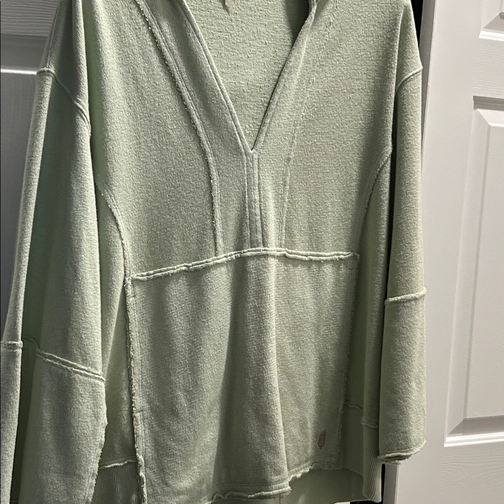FP Movement by Free People Mint Green Terry Oversized Hoodie Size S - Picture 9 of 9